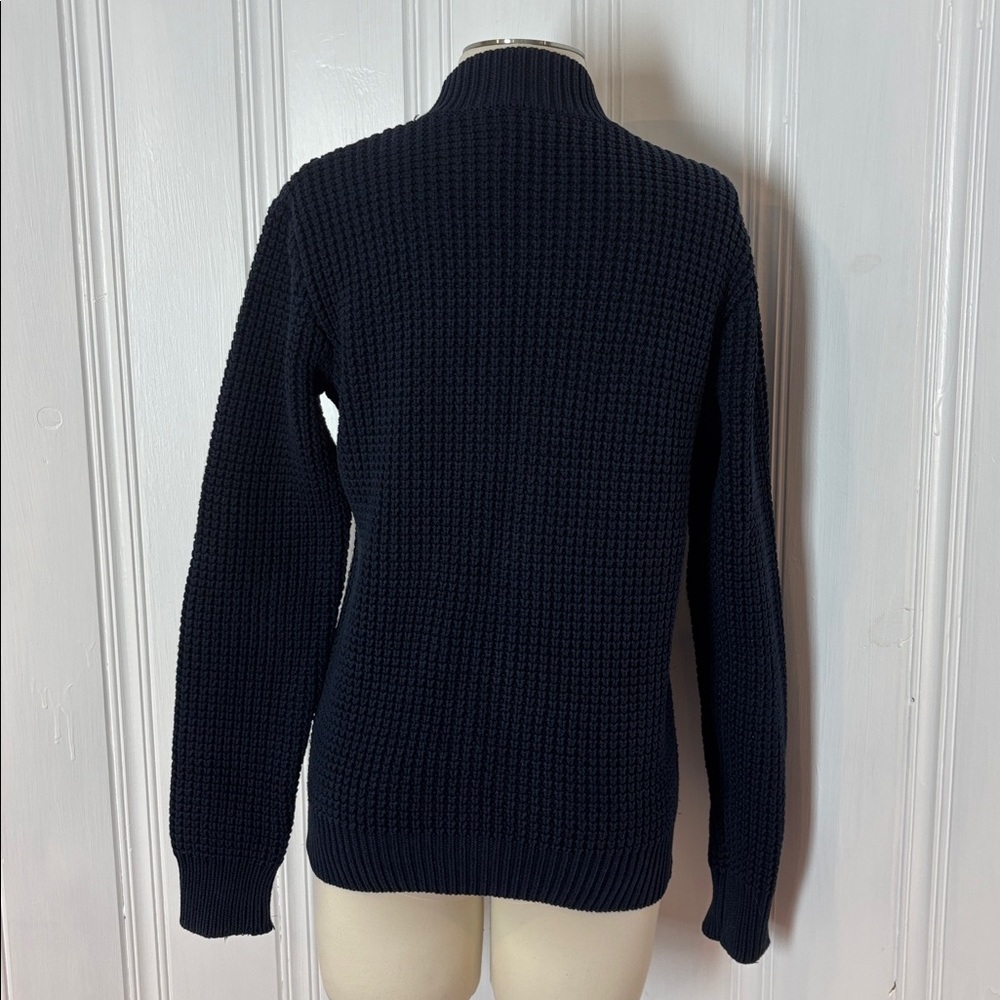 SELECTED Homme Navy Blue Heavy Knit Cardigan – Men’s - Picture 4 of 7